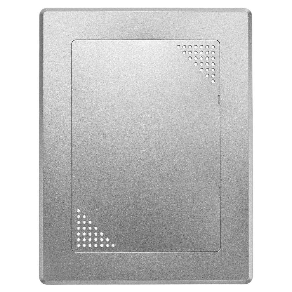 1-Pack Access Panel for Drywall, 7x5" Plastic [Grey, Ventilated Rectangle]