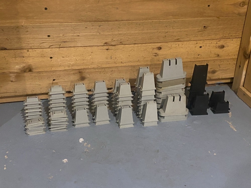 Model Train Track Risers