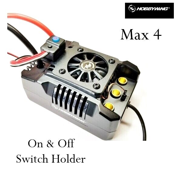 RCP Xtreme Cool Hobbywing 12s Max 4 ESC On and Off Switch Holder
