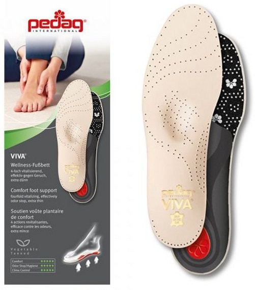 Pedag Viva (Open Box) Orthotic Arch Support Insole with Met Pad, Made in Germany