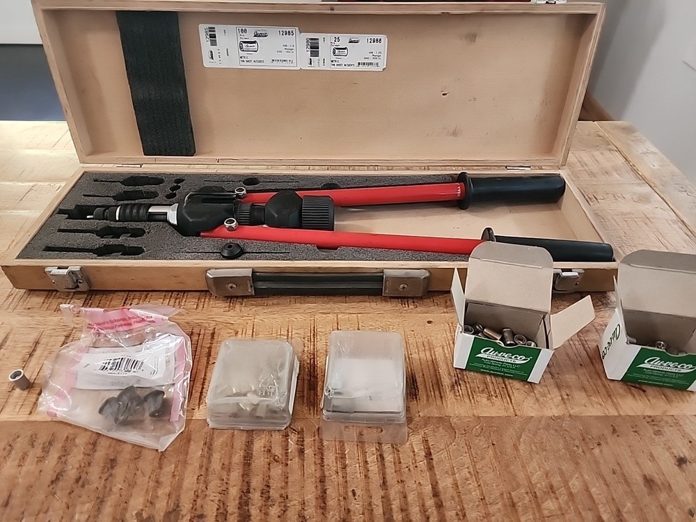 Masterfix MFX 510 Q1 QI Combi Blind Rivet Nut Hand Tool with case inserts
