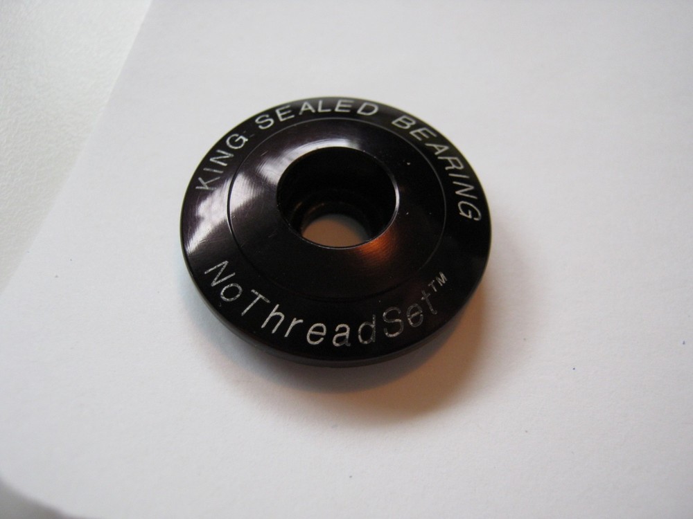 Chris King Stem Top cap black 1" used nice!