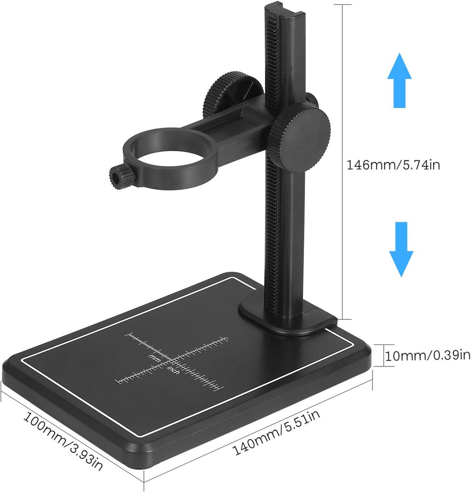 Microscope Stand, Mini Digital Microscope Stand Magnifier Camera up and down Adj
