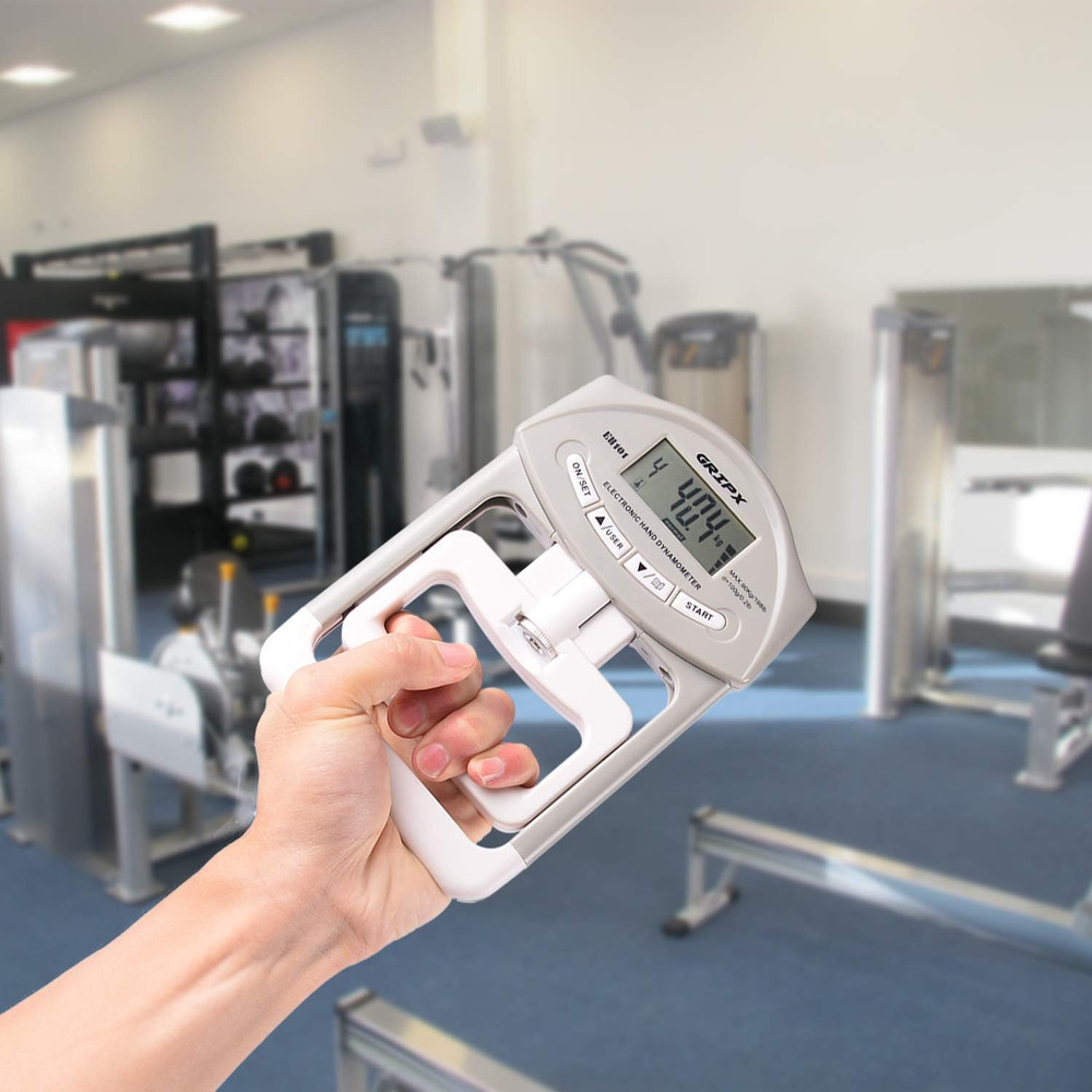 GRIPX Digital Hand Dynamometer Grip Strength Measurement Meter Auto Capturing E
