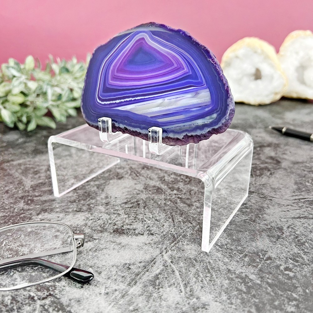 Plymor Clear Acrylic Rectangular Display Riser, 2" H x 5" W x 3" D (1/8" thick)