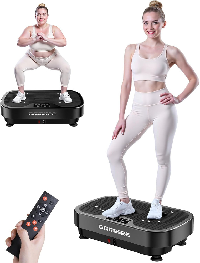 Vibrating Board Exercise Machine, 9 Modes Vibration Platform for Lymphatic Drain