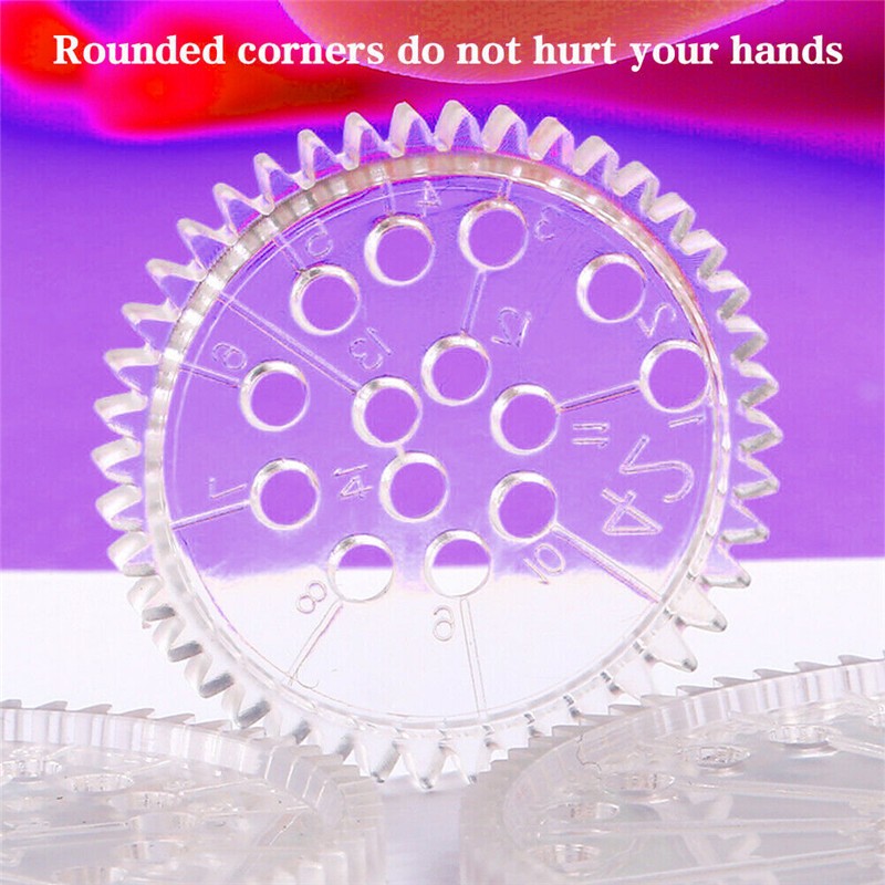 22Pcs Spirograph Geometric Ruler Drawing Accessories Drafting Tools Kids Toy