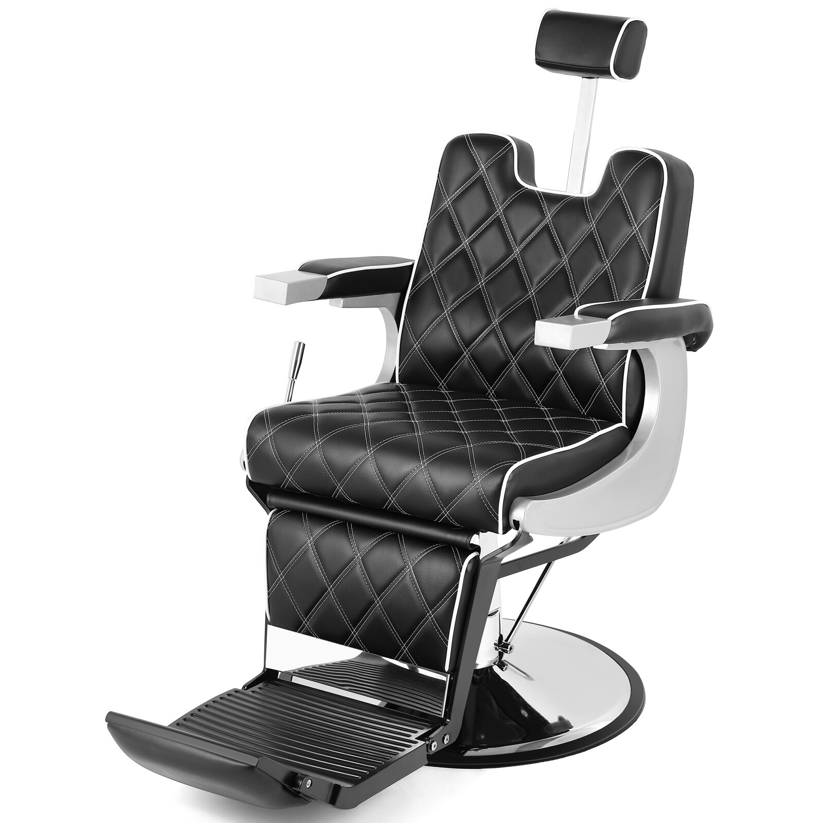All Purpose Black Hydraulic Heavy Duty Barber Chair Recline Salon Beauty Styling