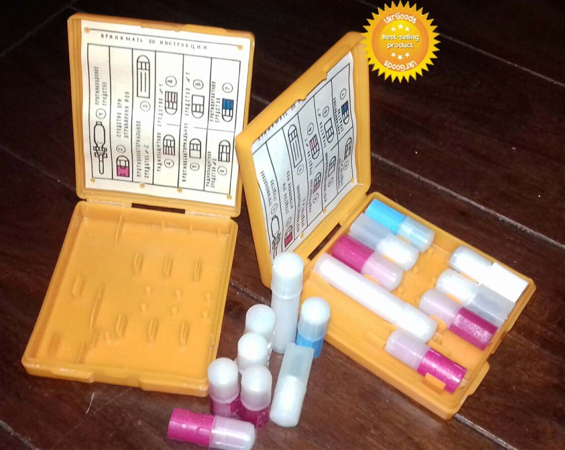 2 sets Soviet USSR army first aid medicine kit storage box NBC protection NEW