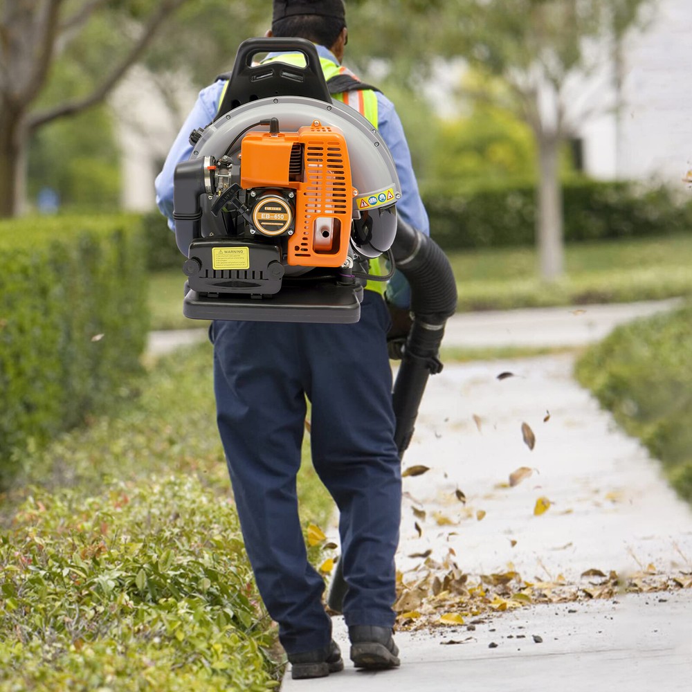 Upgraded 63CC 2-Stroke Backpack Leaf Blower, 4.3HP, 850CFM Powerful Performance