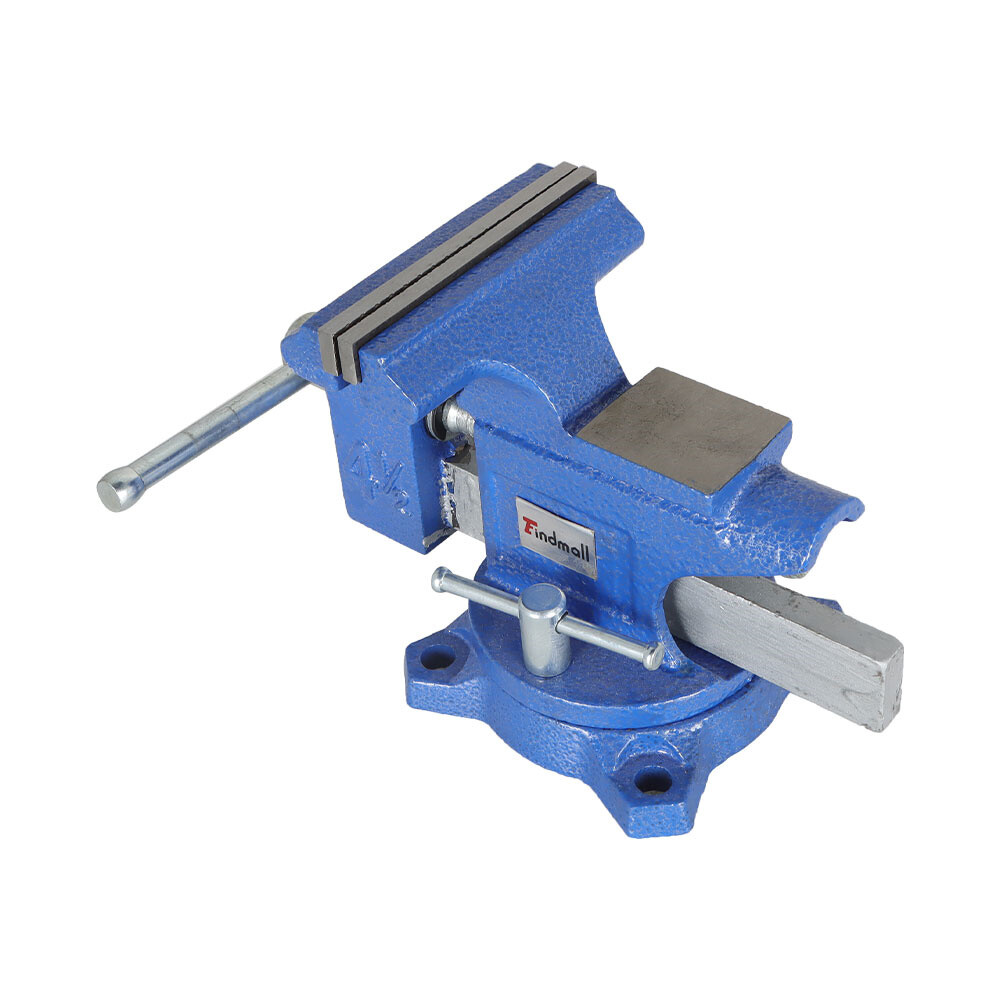 4.5" Bench Vise with Anvil Swivel Locking Base Table top Clamp Heavy Duty Vice