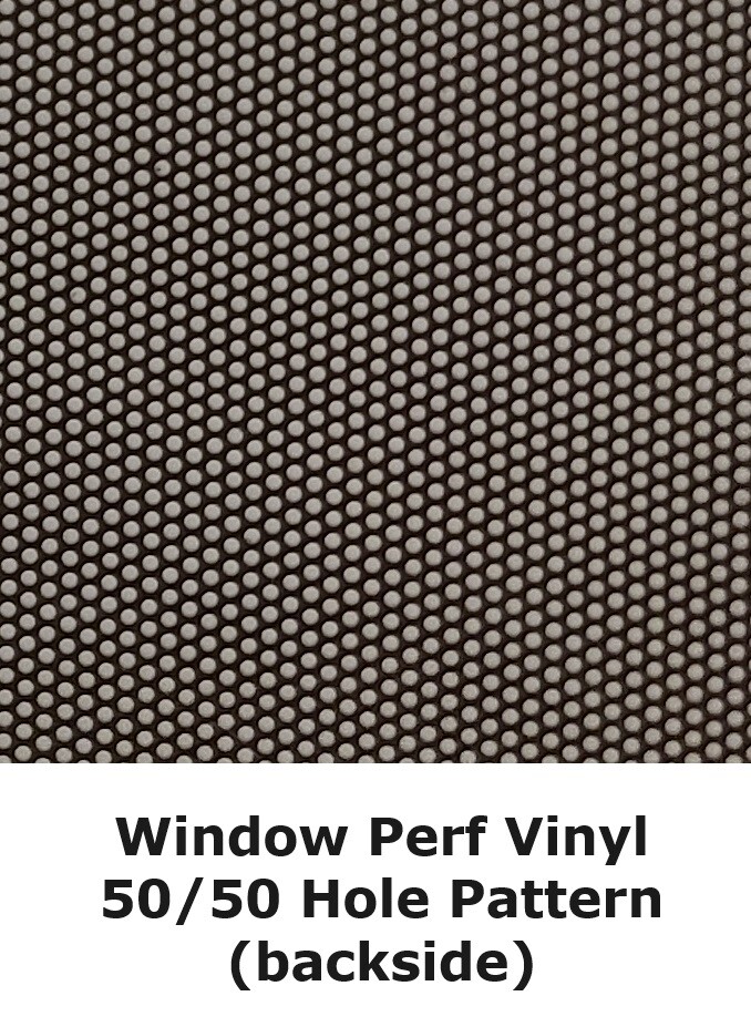 Window Perf Vinyl One-Way Vision Roll Solvent & Latex (Choose Size & Type)