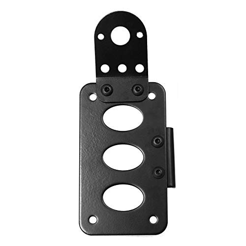 Motorcycle License Plate Bracket - Universal Side Mount Holder with Tail Light