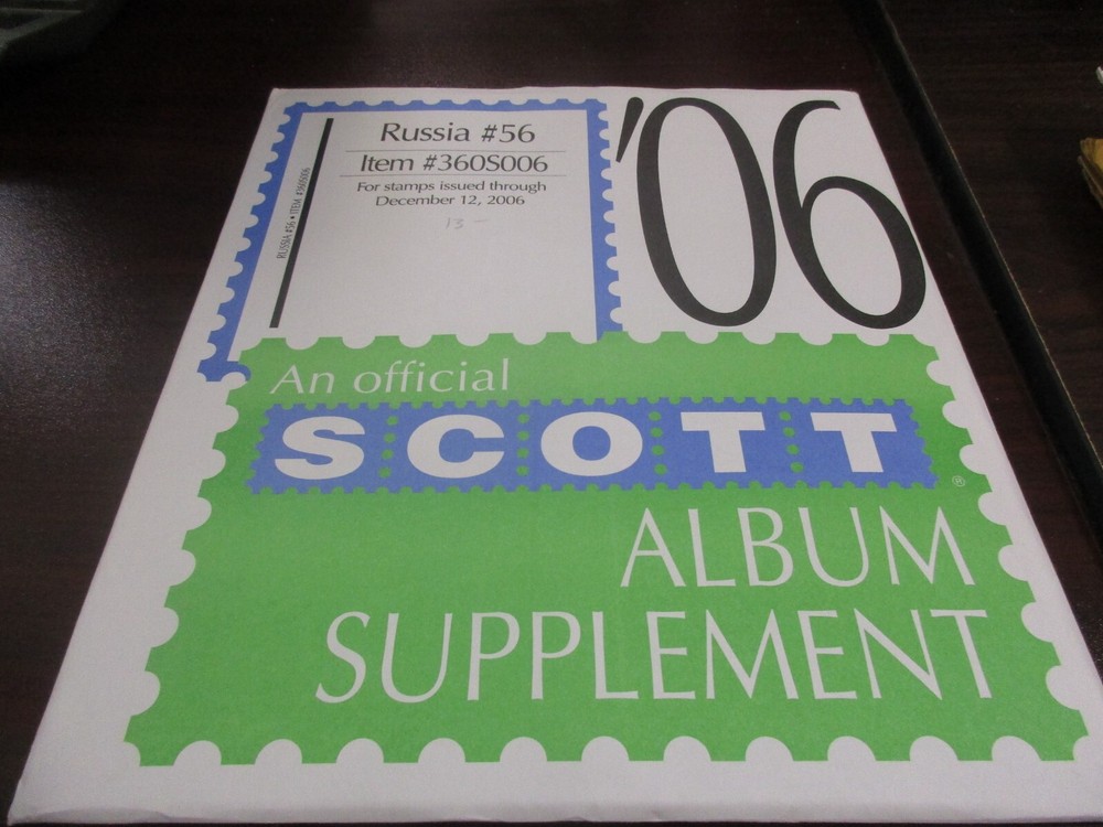 "SCOTT" RUSSIA #56 ALBUM SUPPLEMENT  W/FREE SHIPPING!!