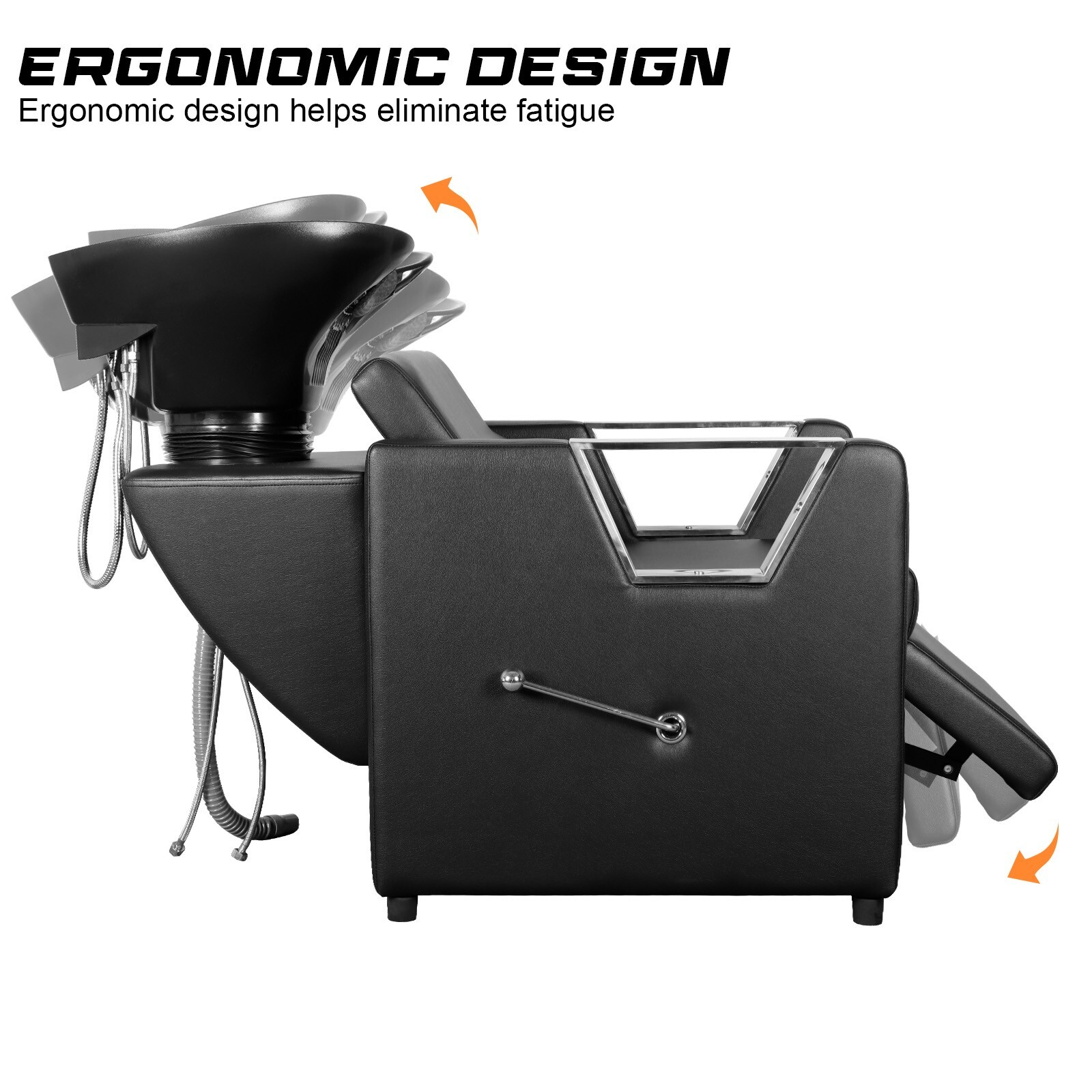 Backwash Chair Adjustable ABS Plastic Shampoo Bowl Sink Support for Spa Salon