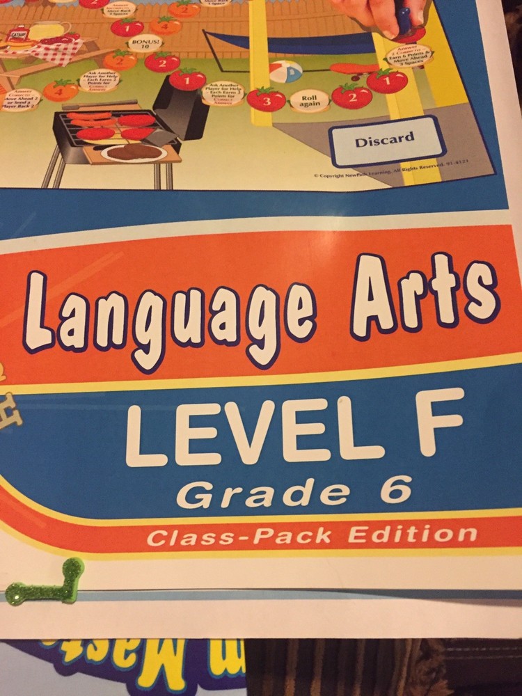 New Path Learning System Language Arts Grade 6 Curriculum Mastery Game LEVEL F