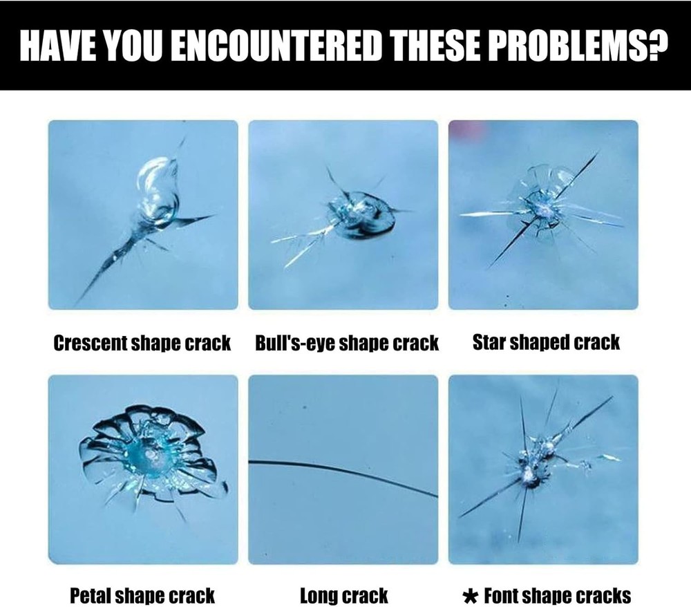 CrackFix Pro Windshield Repair Kit – Fix Chips & Cracks Fast
