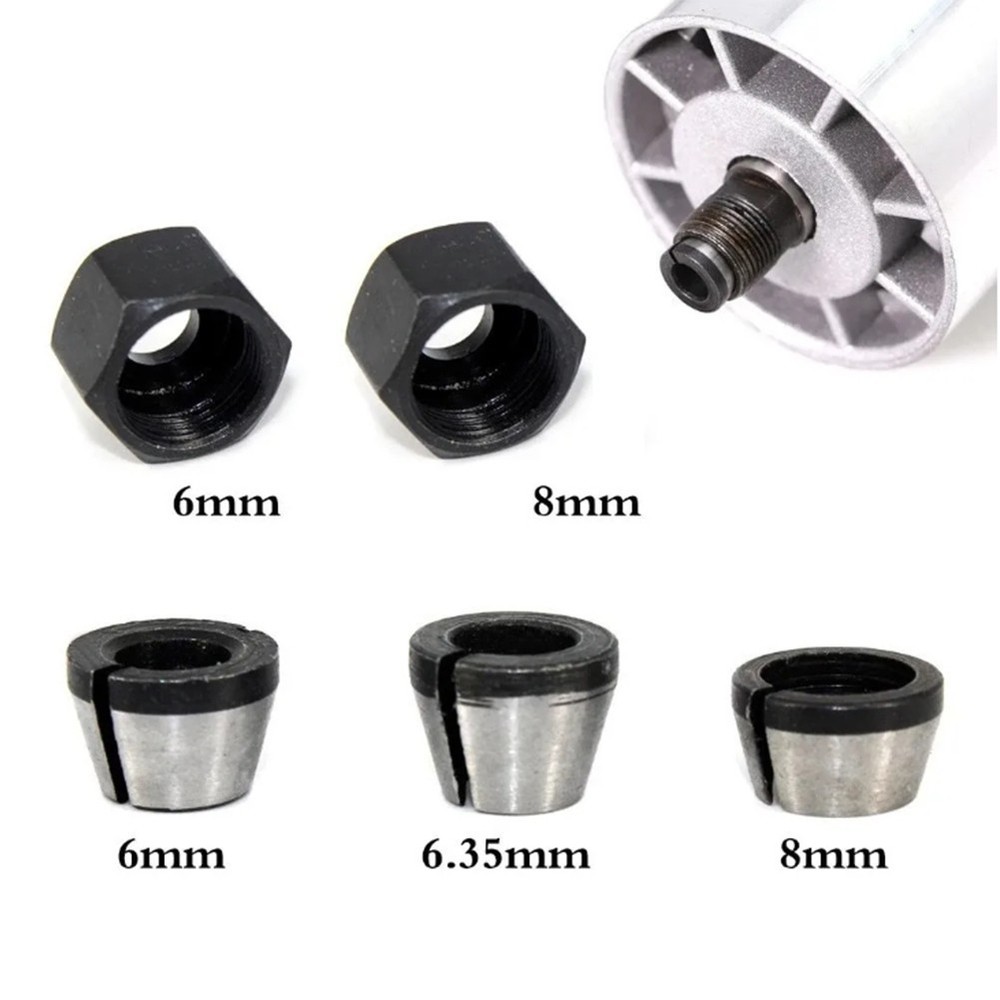Professional Collet Chuck Adapter for Multi Purpose Chuck Conversion 5pcs Set