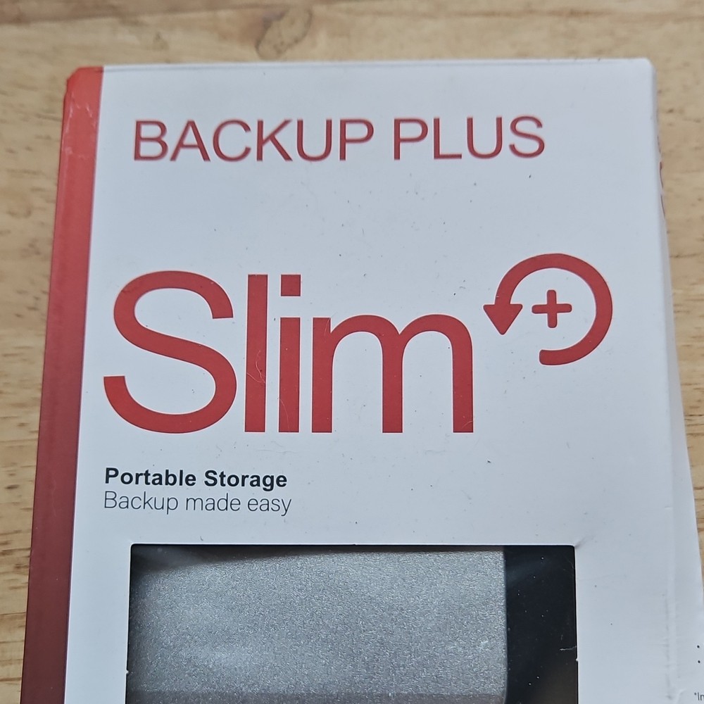 Seagate Backup Plus Slim Portable External HDD Silver for Windows & Mac