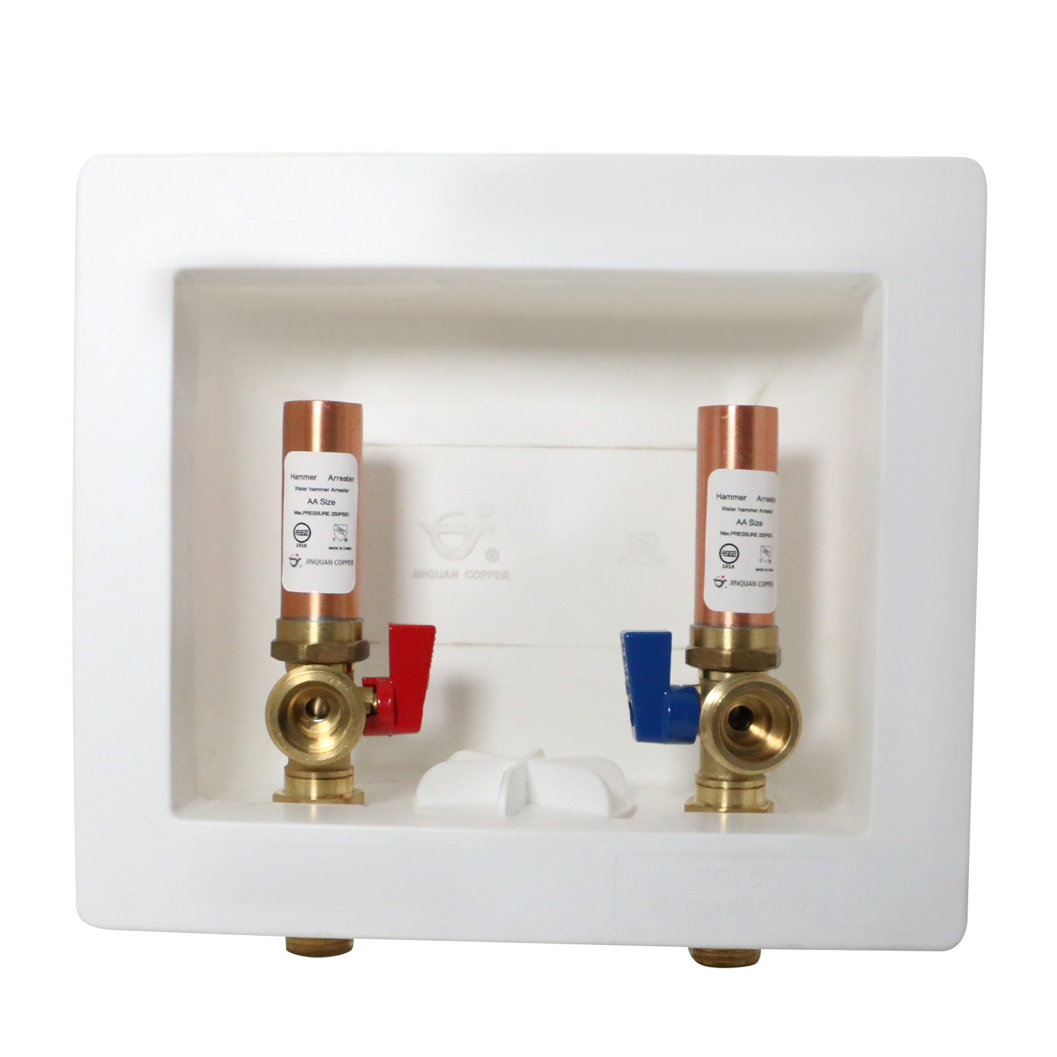 XFITTING Washing Machine Valve with Hammer Arrestor, Male NPT, Pex-B Barb, Pex-A