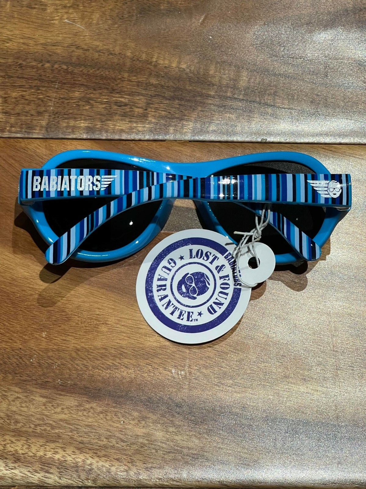 Babiators Supersonic Blue Stripe Age 3-7+ Polarized Toddler Sunglasses BAB-062