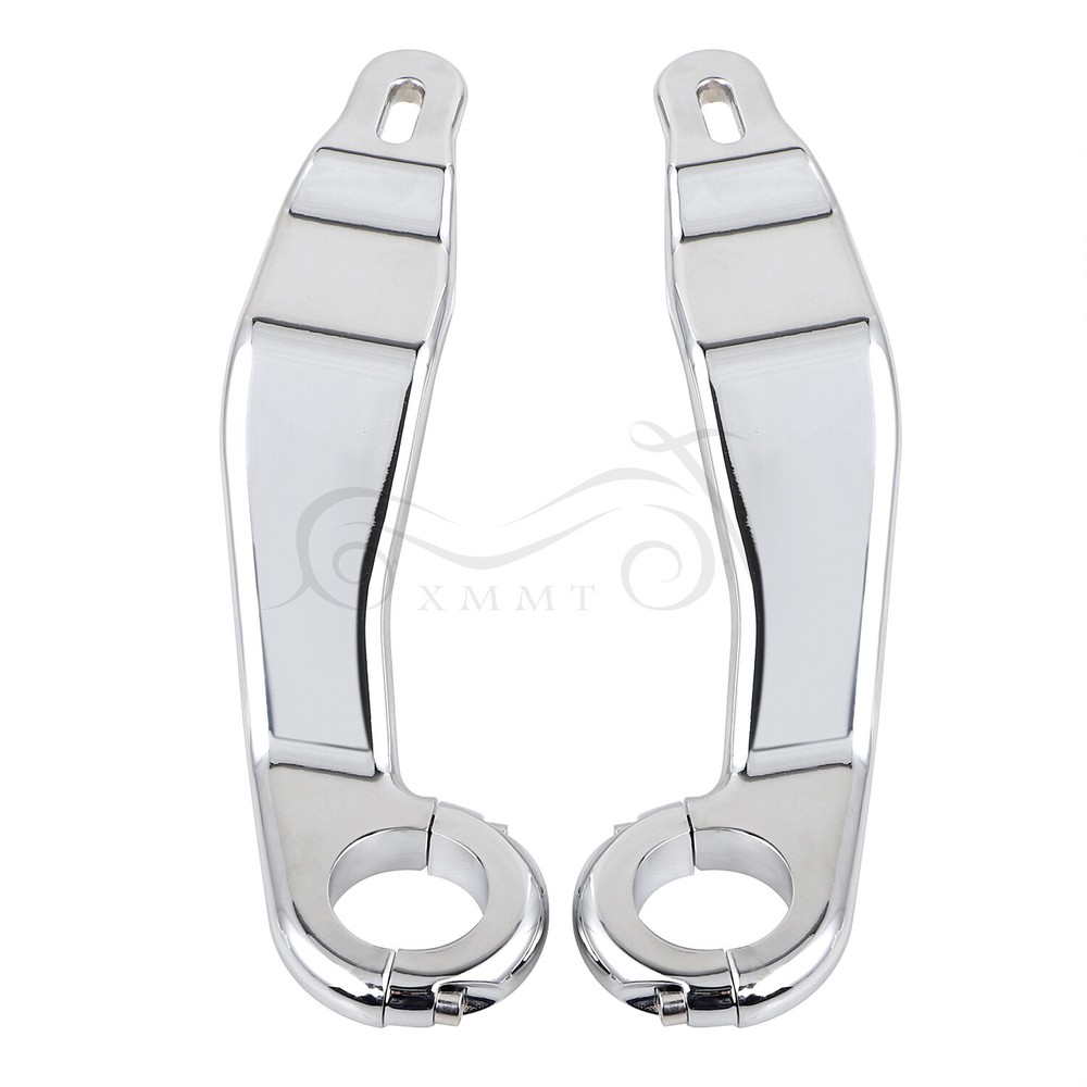 Chrome Left & Right Fairing Support Bracket Mount Kit For Harley Road Glide 15+