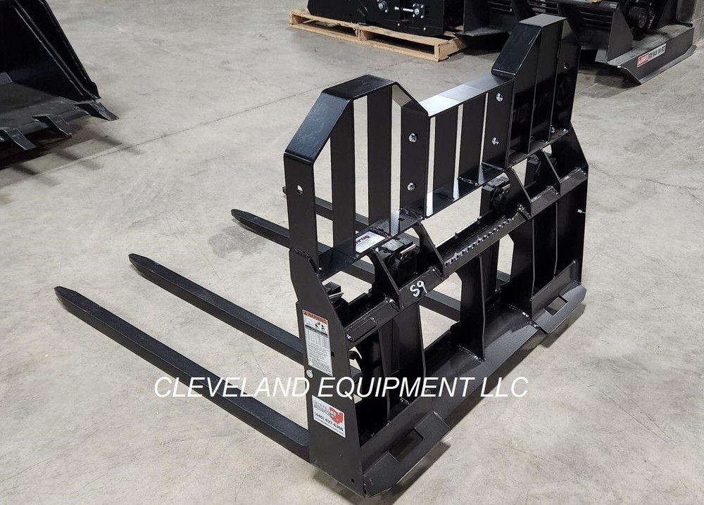 48" BLOCK FORKS & FRAME ATTACHMENT Skid-Steer Track Loader Cinder Brick Forks