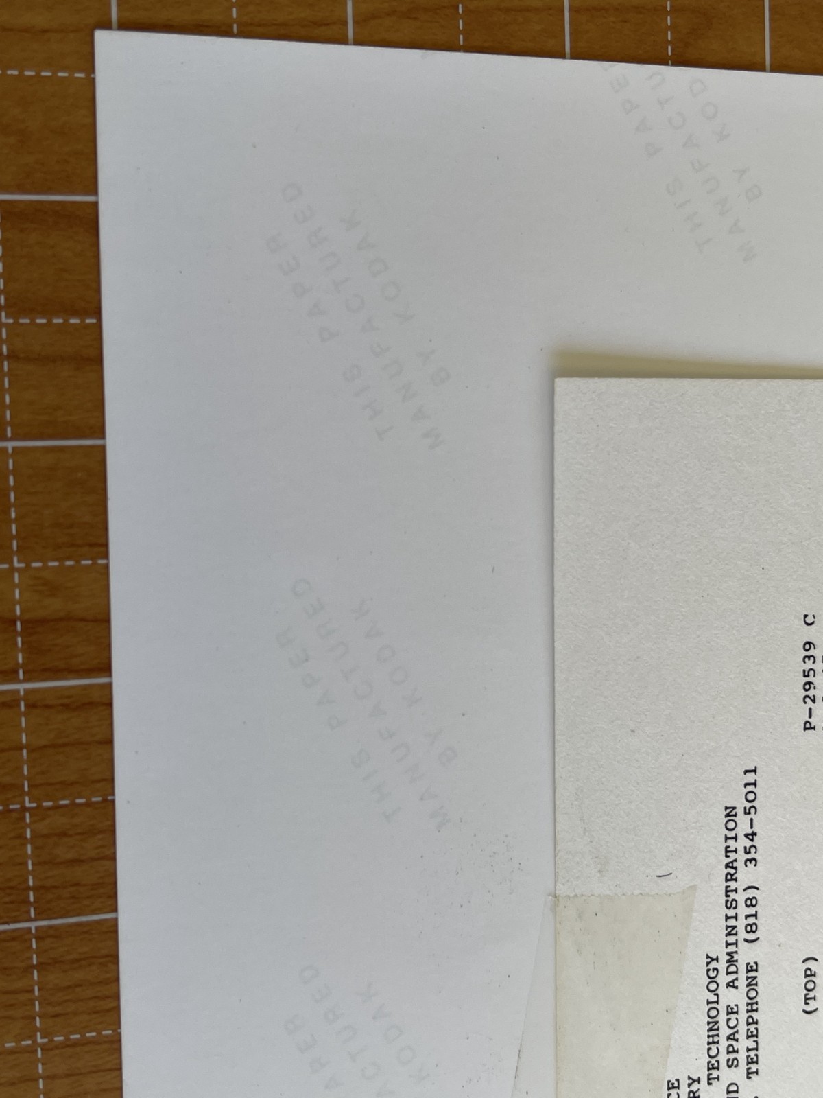 VINTAGE SPACE NASA PHOTO URANUS VOYAGER JPL KODAK PAPER