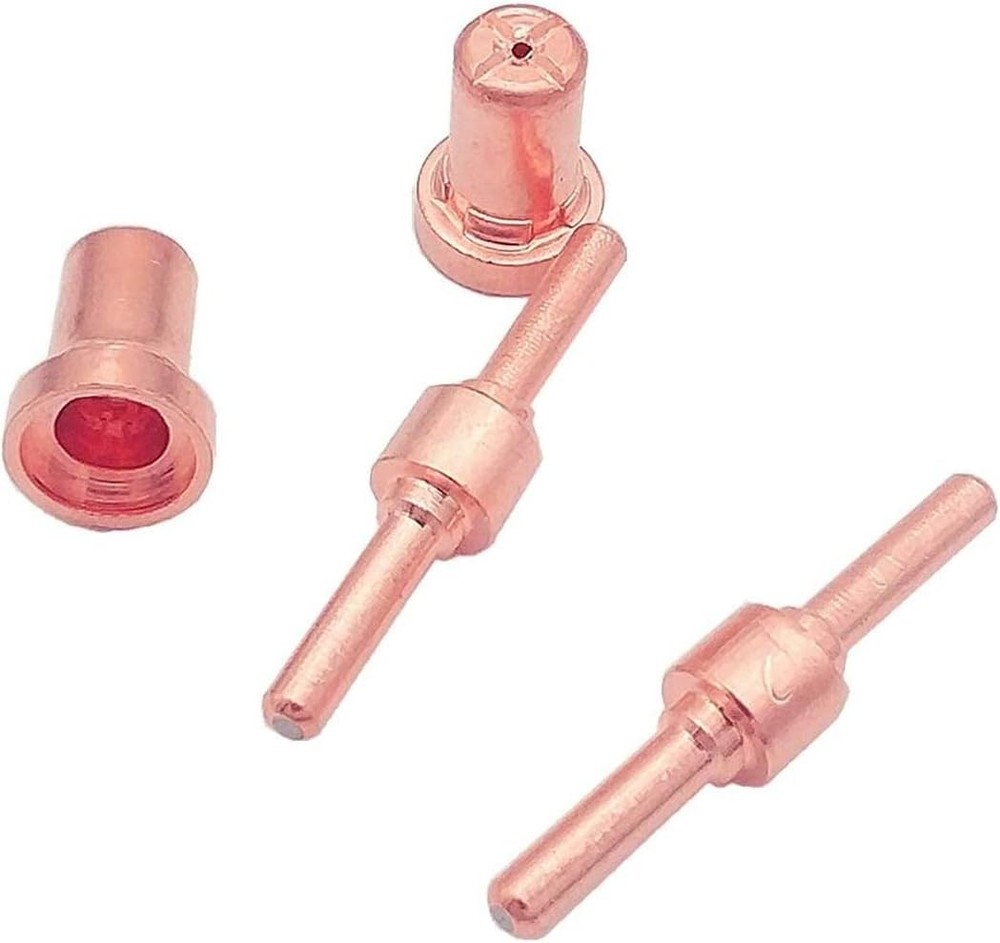 Versatile 40 PCS Copper Plasma Cutter Consumables for Enhanced Cutting Precision