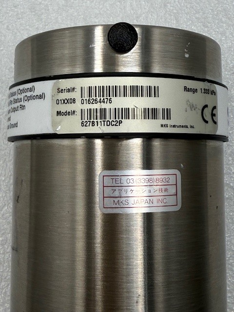 MKS Instruments 627B11TDC2P Range 1.333 kPa Baratron Capacitance Manometer