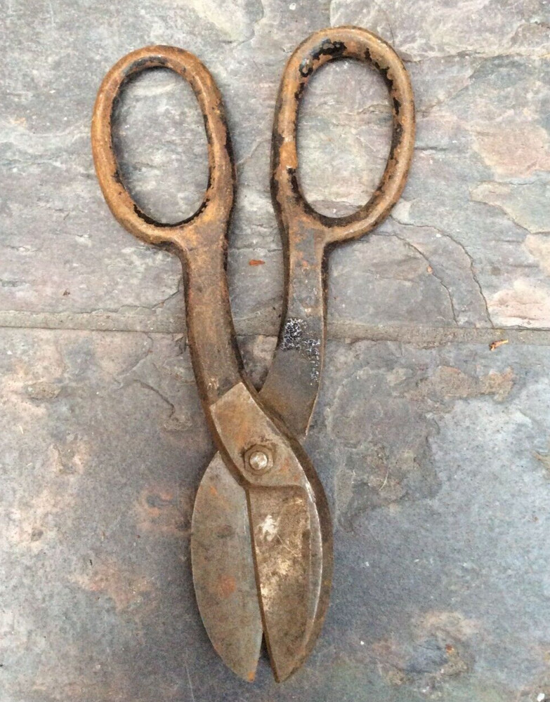 Vintage Blue Bird (?) Short Tin Snips