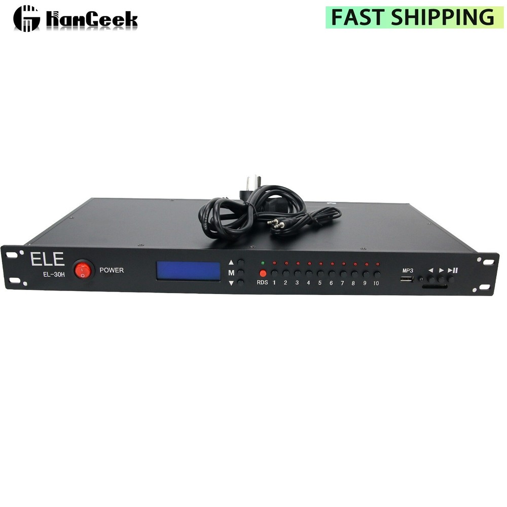 ELE EL-30H 30W FM Broadcast Transmitter w/ RDS & Power Amp Module for Mitsubishi