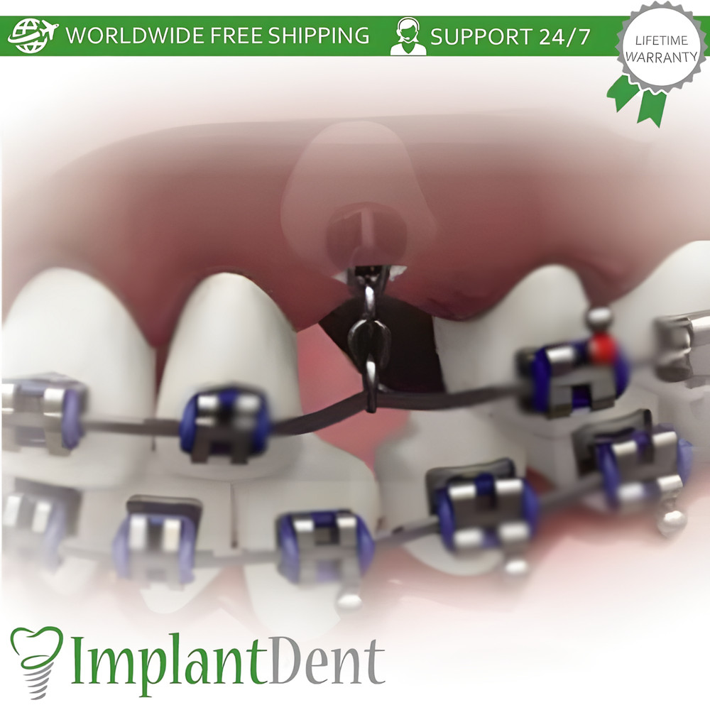 Non-Errupted Teeth Hook Traction Chain Buttons Force Application And Alignment