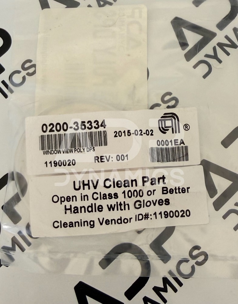 0200-35334	WINDOW, VIEW, POLY DPS  -  NEW, AMAT