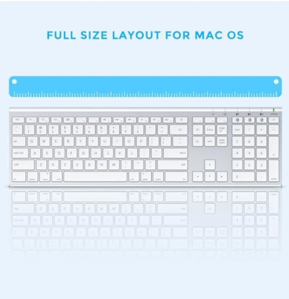 VssoPlor Premium Bluetooth Keyboard Mouse Combo for MacBook iMac iOS Devices
