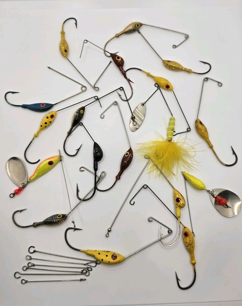 Vintage Lot of Spinnerbait Parts for Bass Fishing Lures, No Blades or Skirts