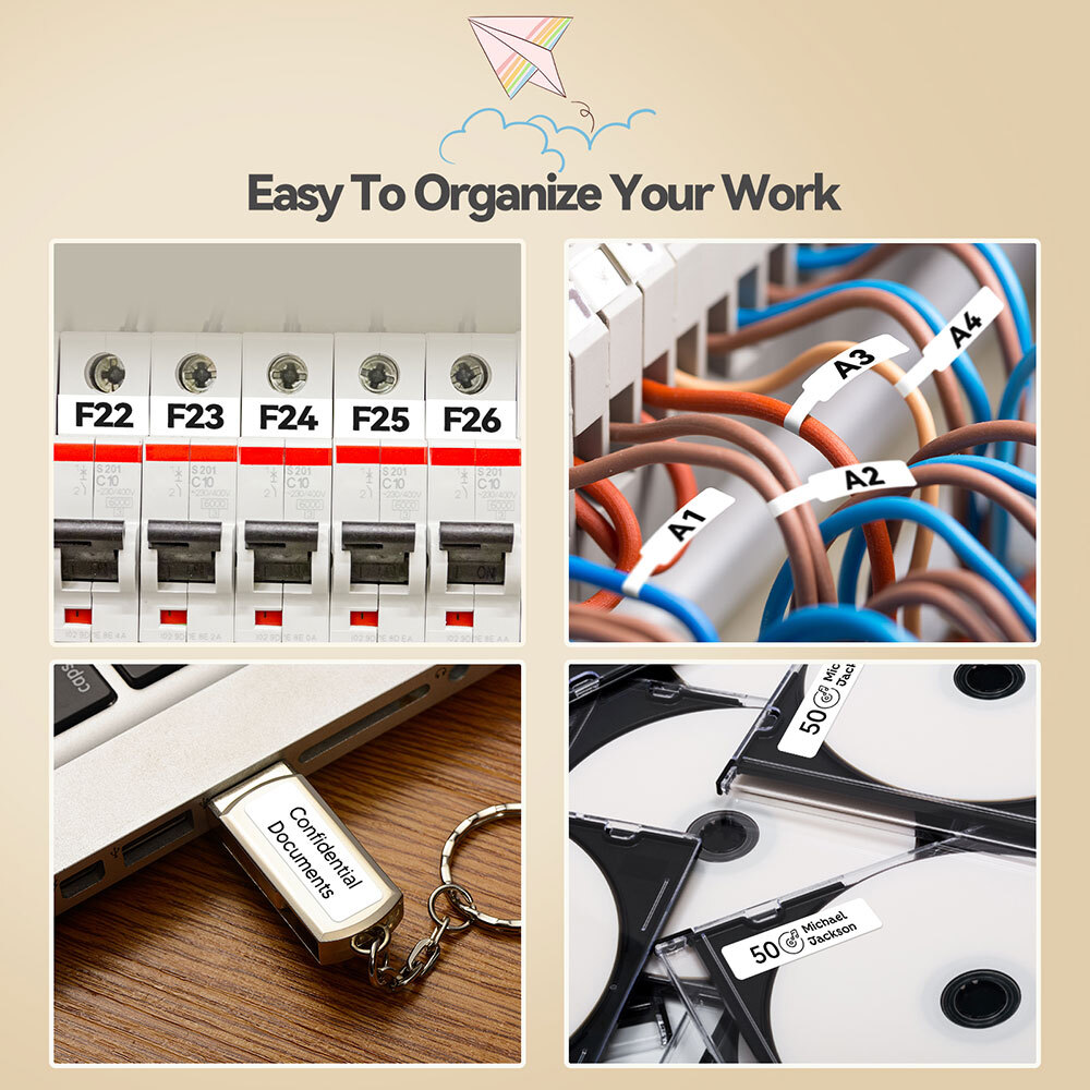 P15 Bluetooth Label Maker Machine Portable Sticker Barcode Thermal Label Printer