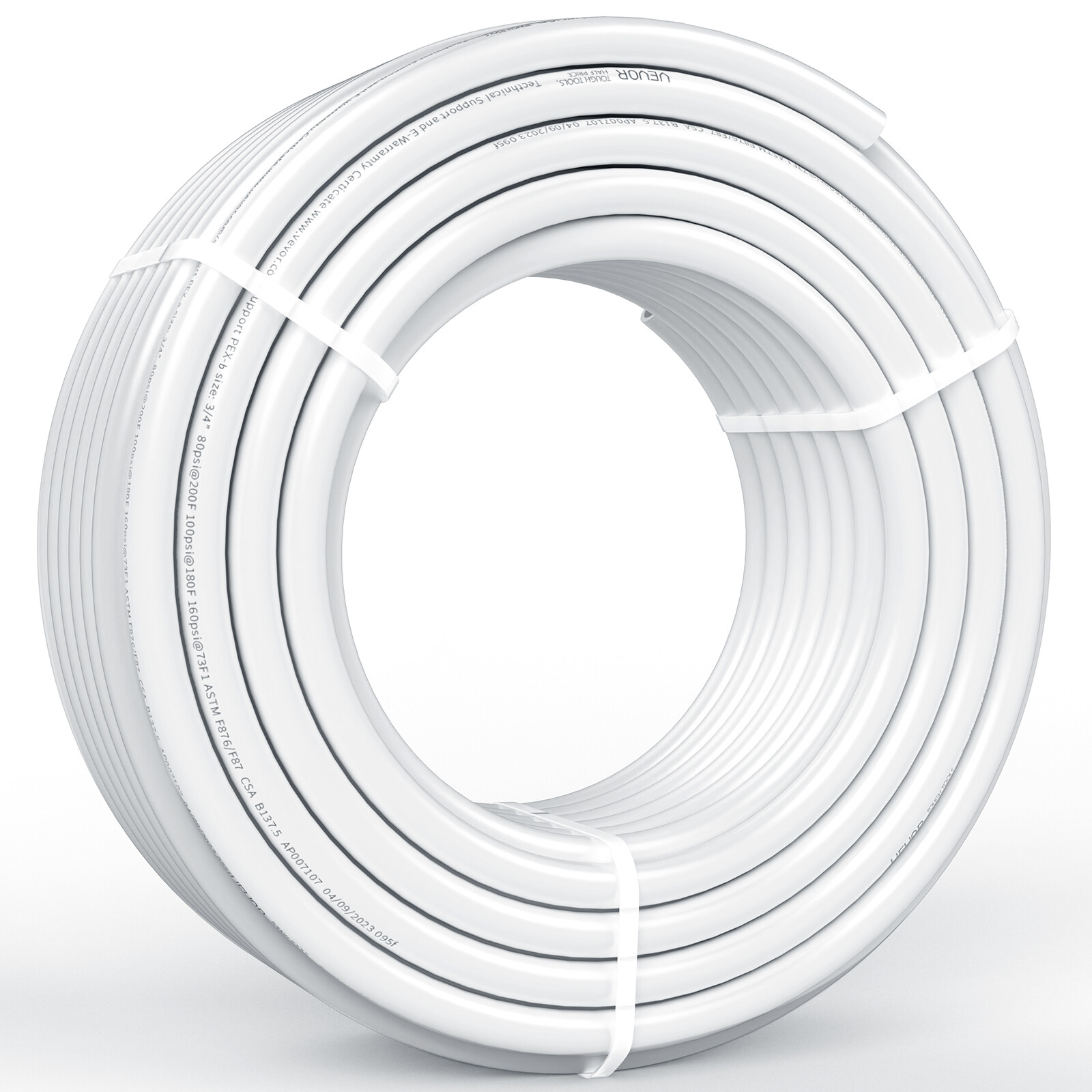 VEVOR 3/4” x 100ft White PEX-B Tubing/Pipe for Potable Water with Pipe Cutter
