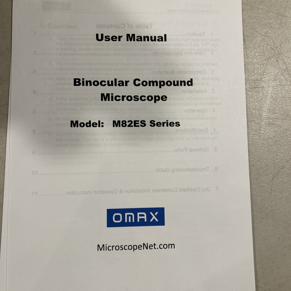 Binocular compound microscope M 82ESCO Max