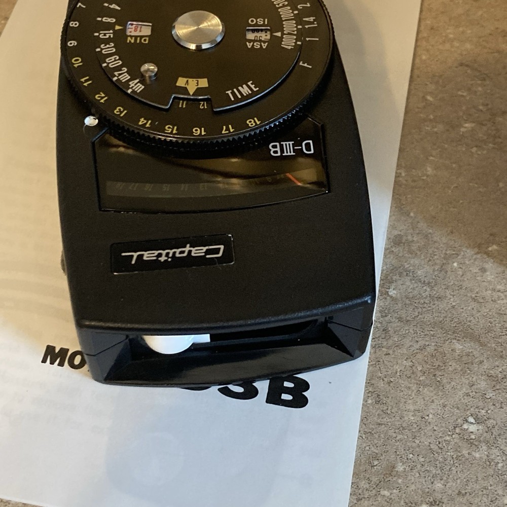 CAPITAL D-3B Incident & Reflected Light Reading CDS Exposure Meter + Case