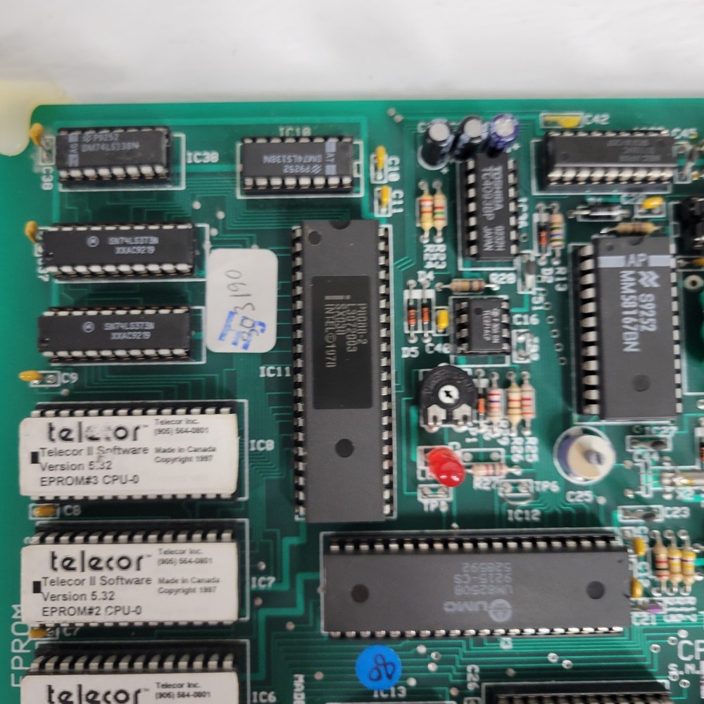 Telecor CPU-0 Rev 5 Plug In Module BCE Computer PCB Control Board