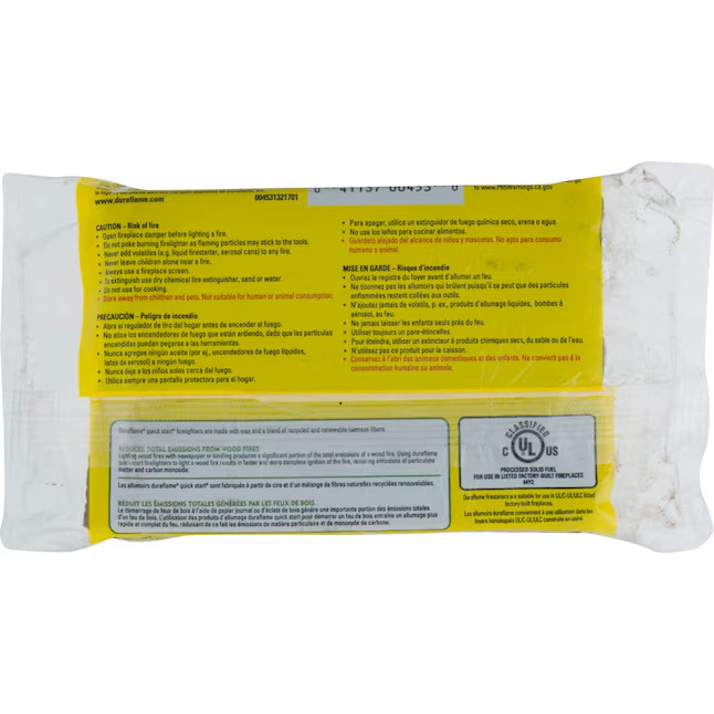 Duraflame Quick Start 1.125 lb Firestarter Break-Apart Indoor Outdoor (40-Pack)