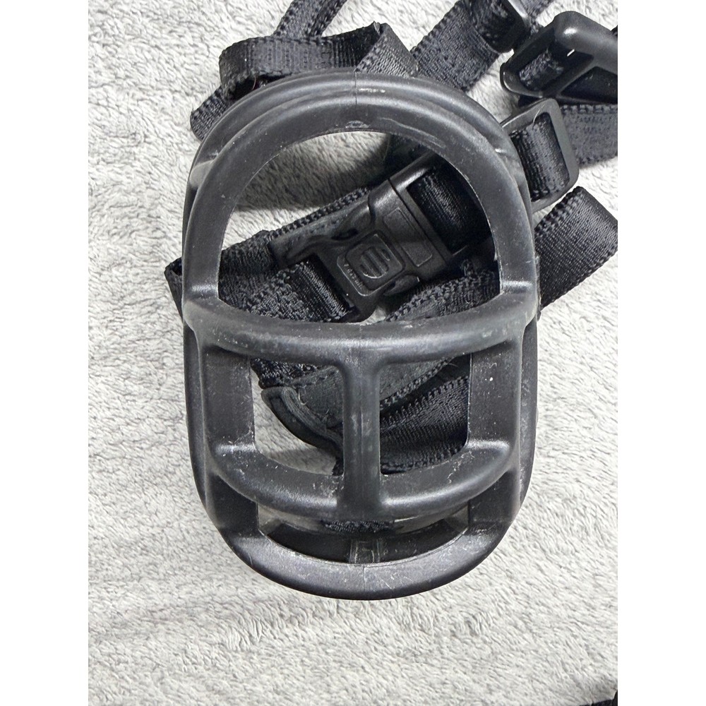 Baskerville Ultra Dog Muzzle Size 4 Black Adjustable Basket Style Humane TPR