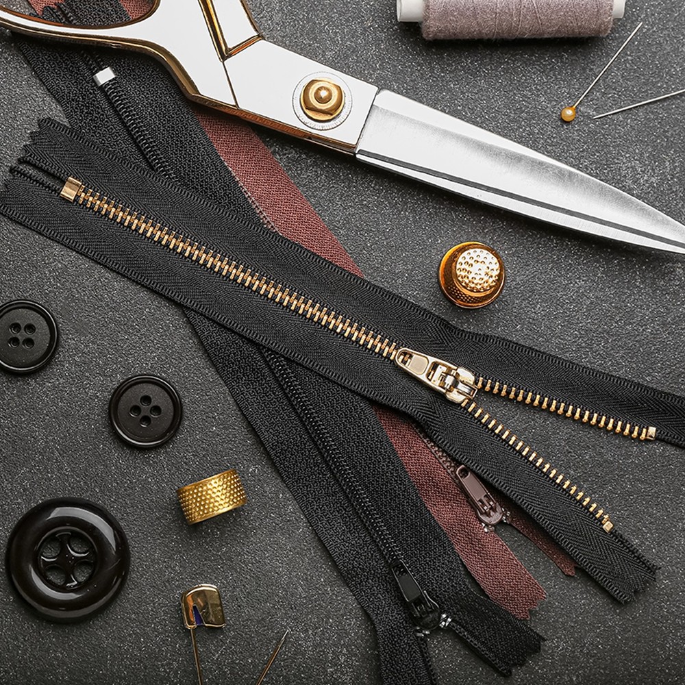 40Pack #5 U Shape Top Stoppers for Zippers Replacing Silver Tone