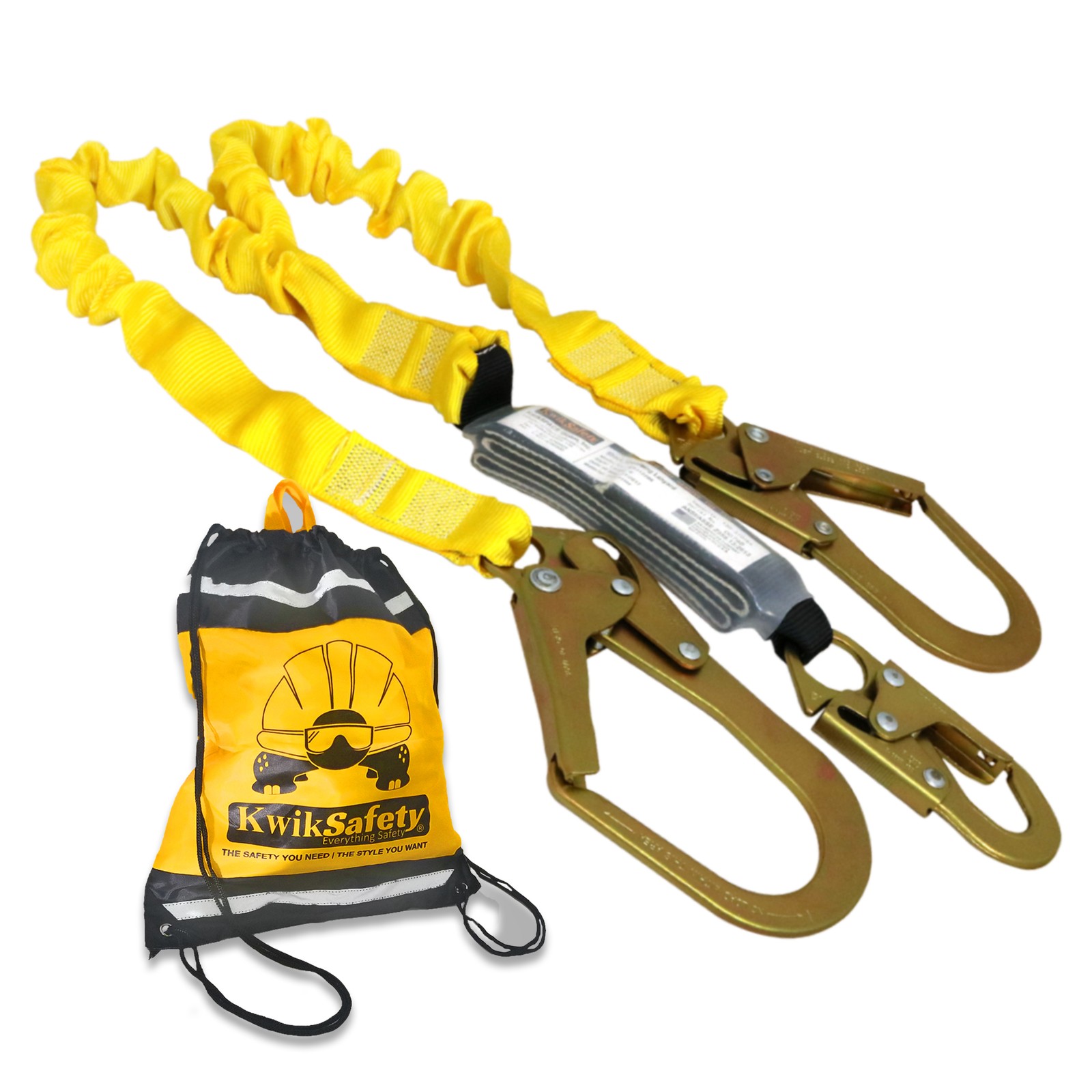 KwikSafety PYTHON 6' Shock Absorbing Safety Lanyard