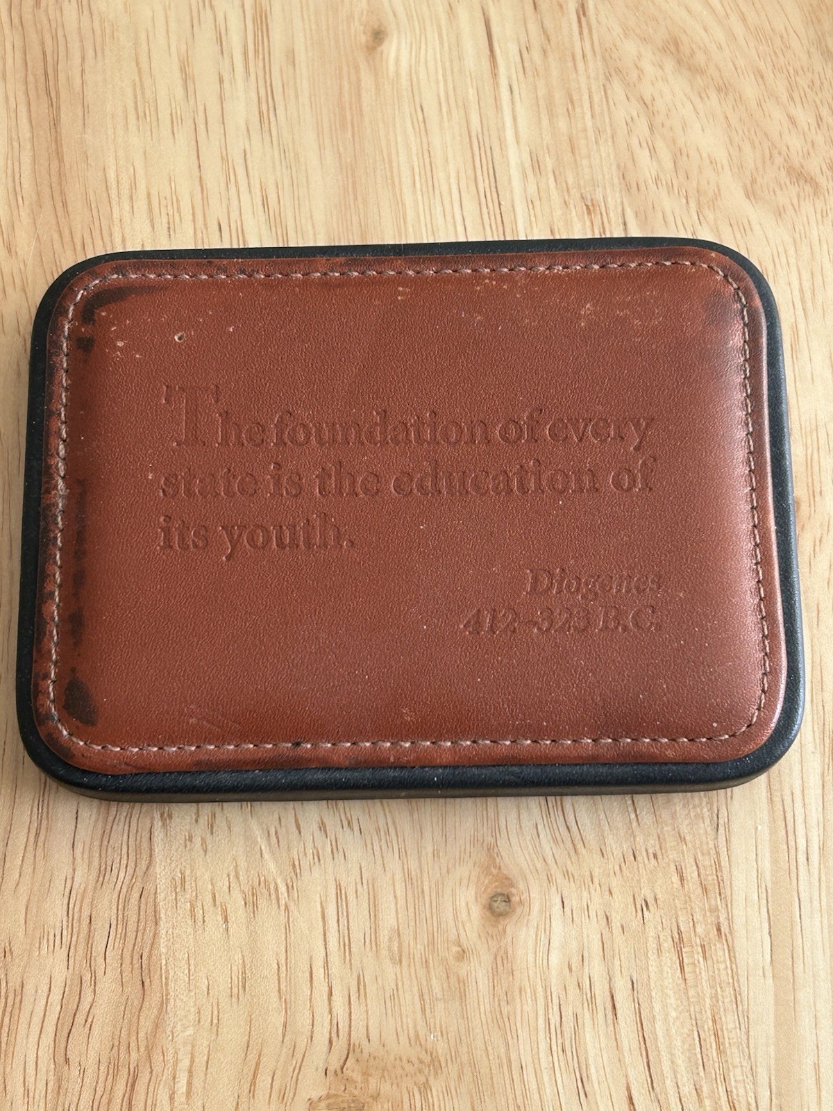 Levenger Leather Desktop Paperweight Levenger Draftsman’s Leather Paperweight