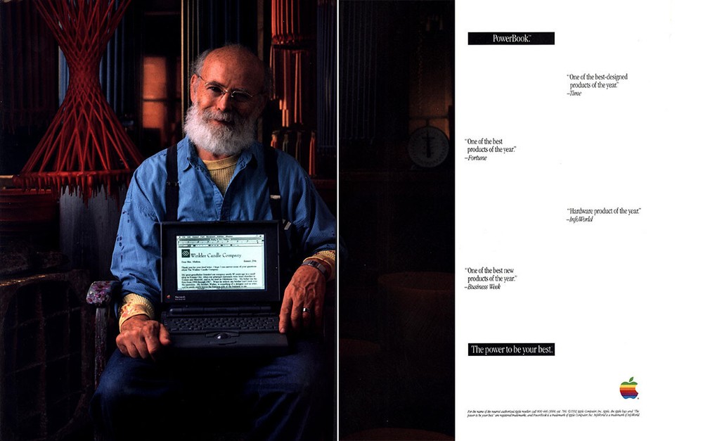 1992 Apple Computer: Powerbook Vintage Print Ad