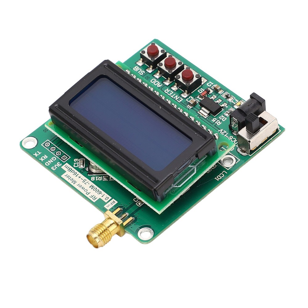 RF Power Meter Digital Display Settable Power Attenuation Logarithmic Detector ˇ