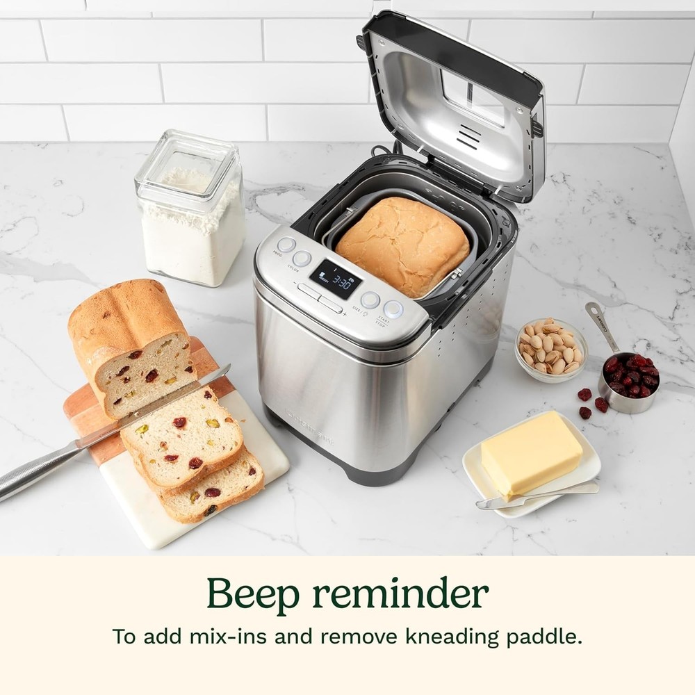 Cuisinart Bread Maker Machine, Stainless Steel Automatic Bread Machine