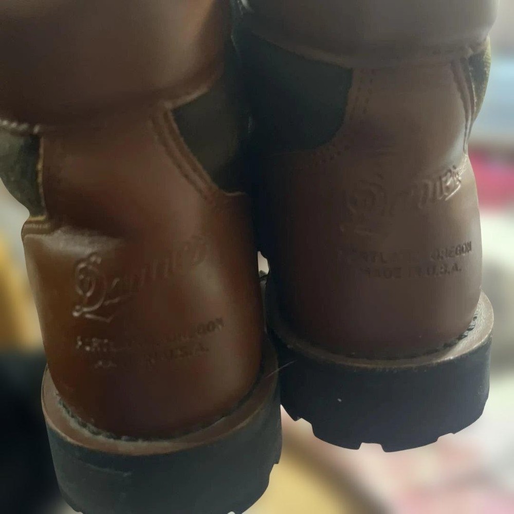 Danner brown leather boots custom made sole